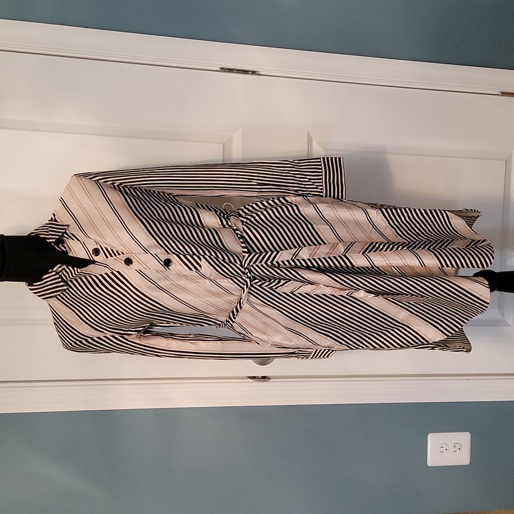 Ann Taylor Silk Stripe Dress